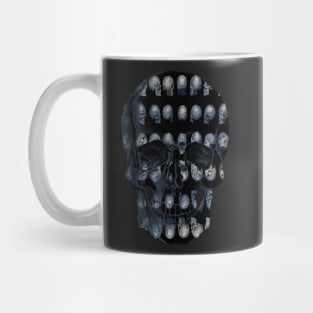 Skull Army Blue (Black Background) Mug